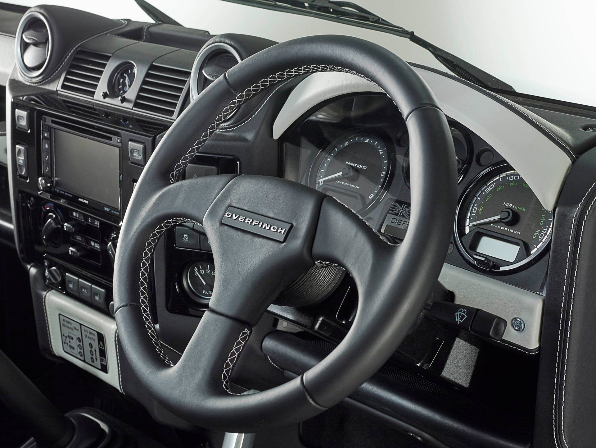 Overfinch Land Rover Defender 40th Anniversary Edition steering wheel