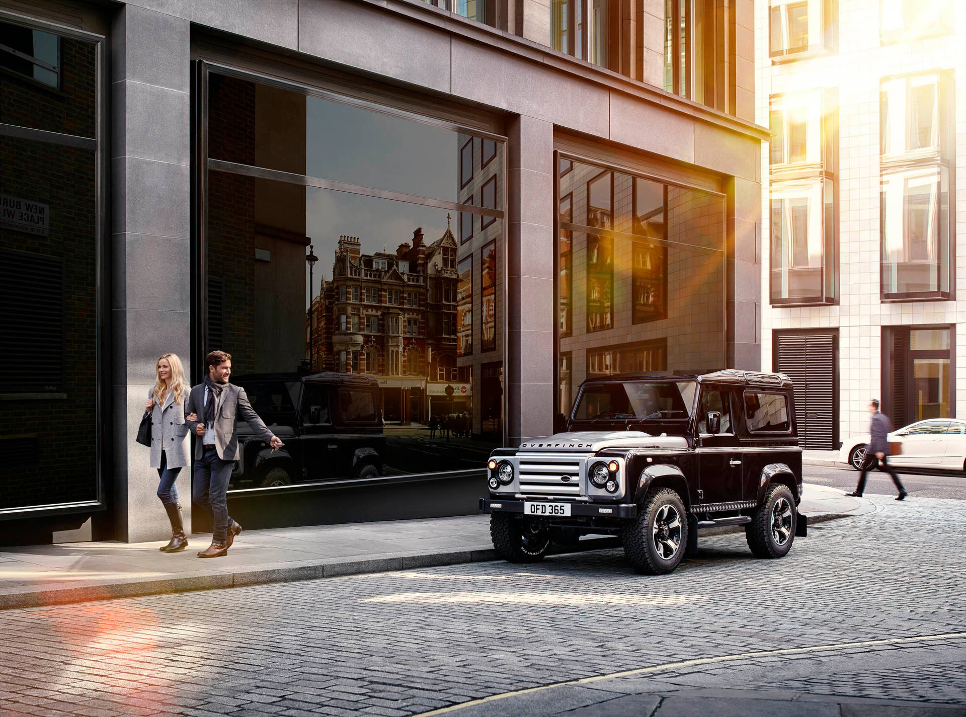 Overfinch Land Rover Defender 40th Anniversary Edition front 3/4 street