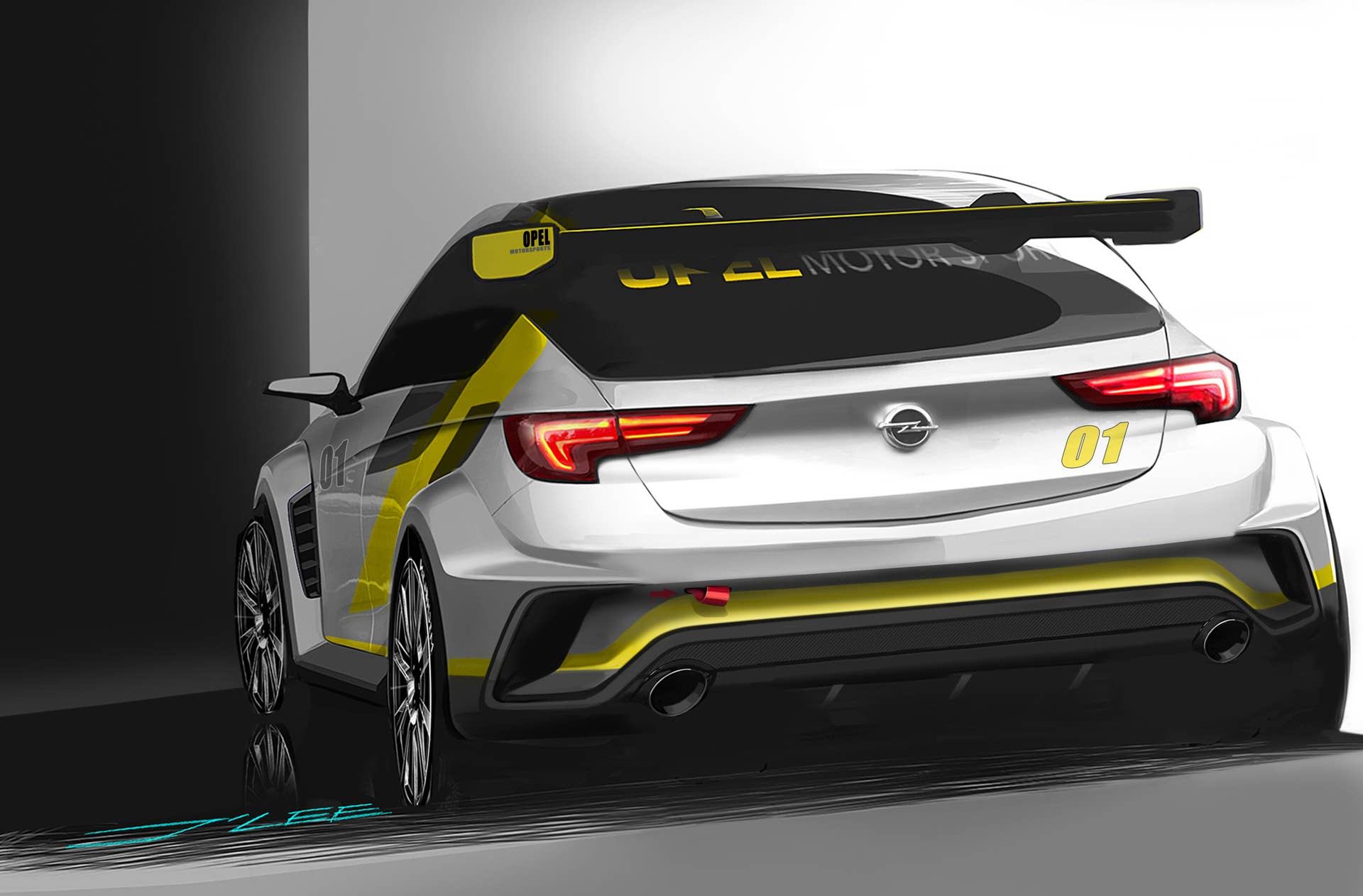 Opel Astra TCR sketch