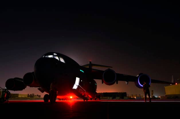 Humanitarian Airdrop over Iraq; 816th Expeditionary Airlift Squa