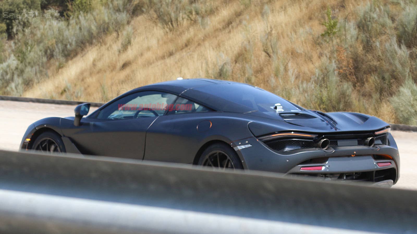 2018 McLaren P14 Spy Shots Side Rear Exterior