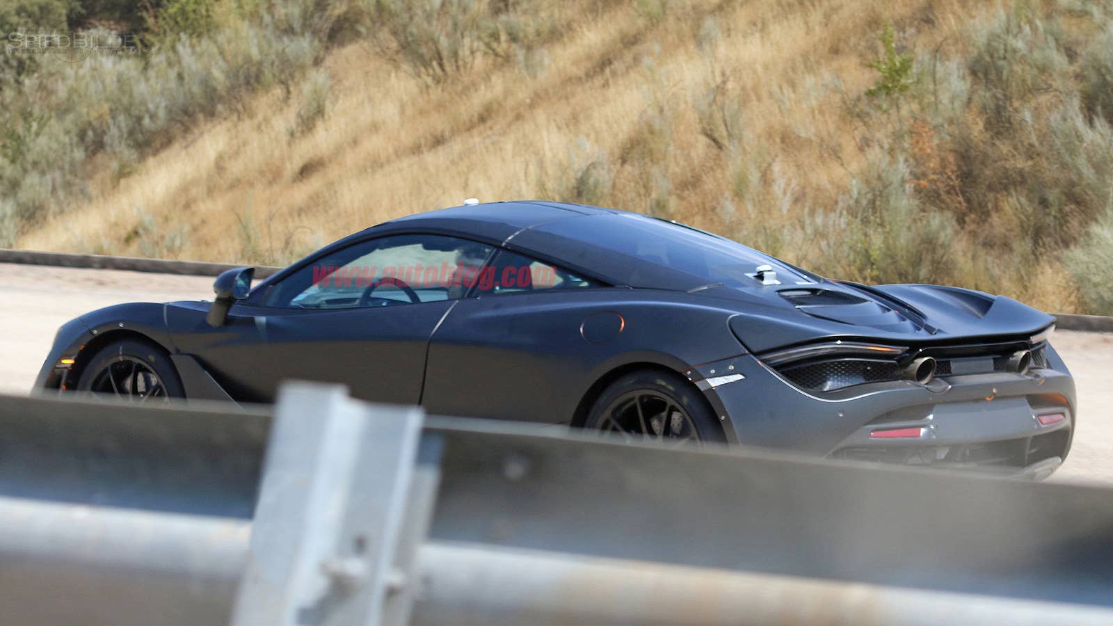 2018 McLaren P14 Spy Shots Side Rear Exterior