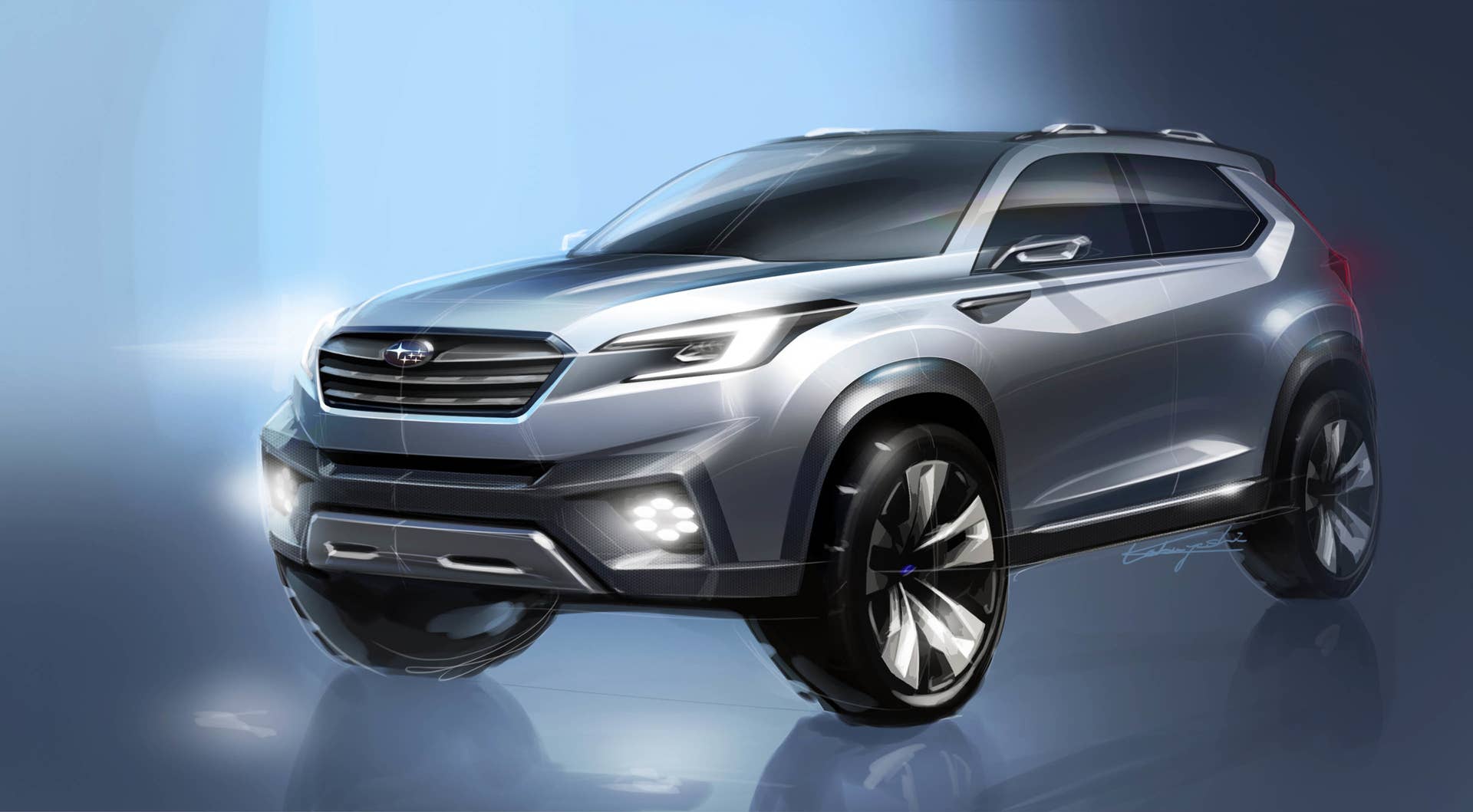 Subaru Viziv Future Concept EXT rendering front 3/4
