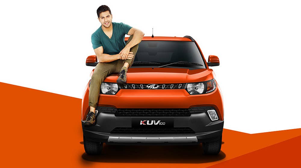 Mahindra KUV100 front model