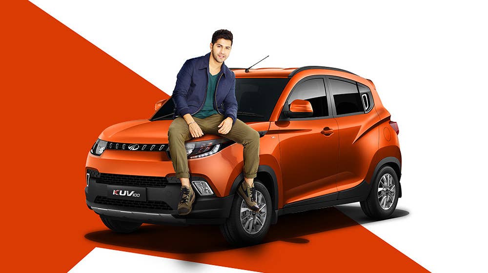 Mahindra KUV100 front 3/4 model