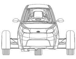 Elio Motors vehicle sketch