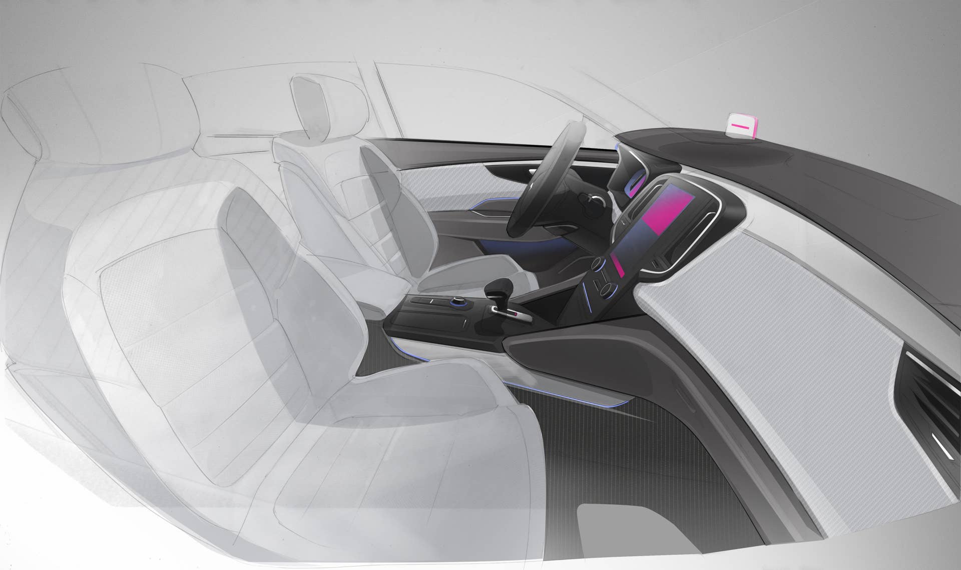 renault talisman sketch drawing design