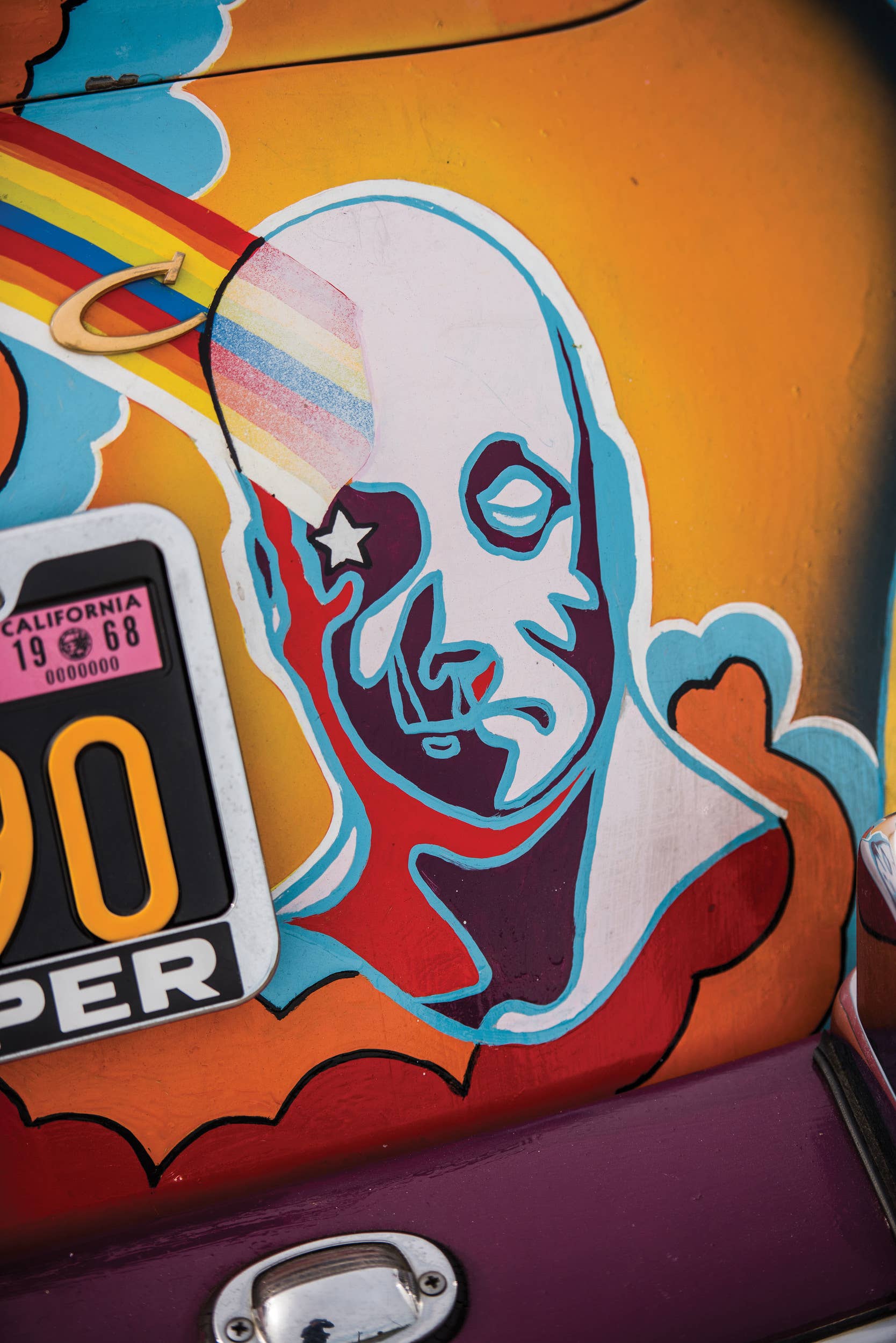 janis joplin 1964 porsche 356 face detail