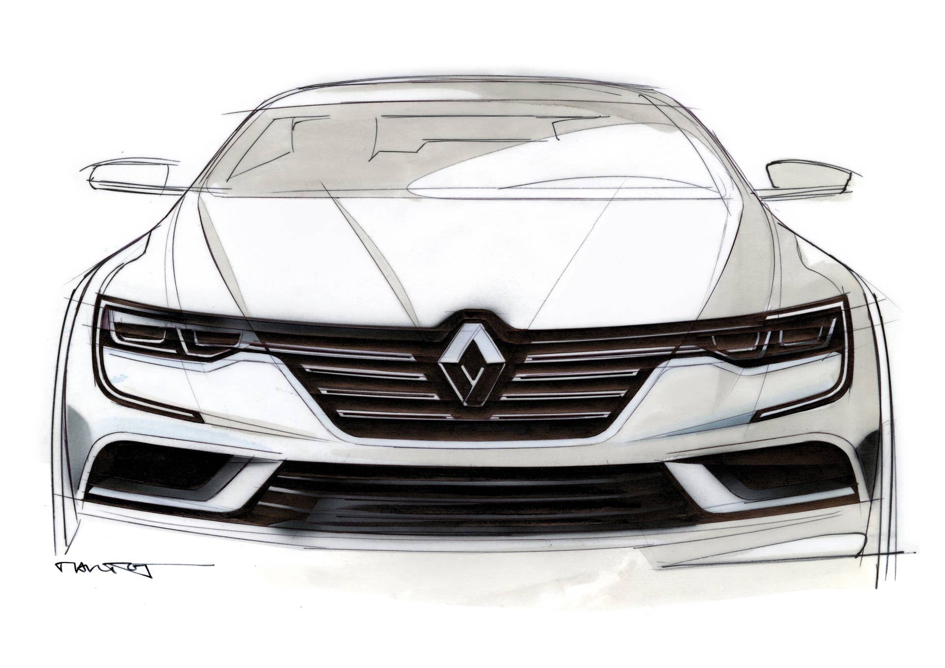 talisman badge grille renault