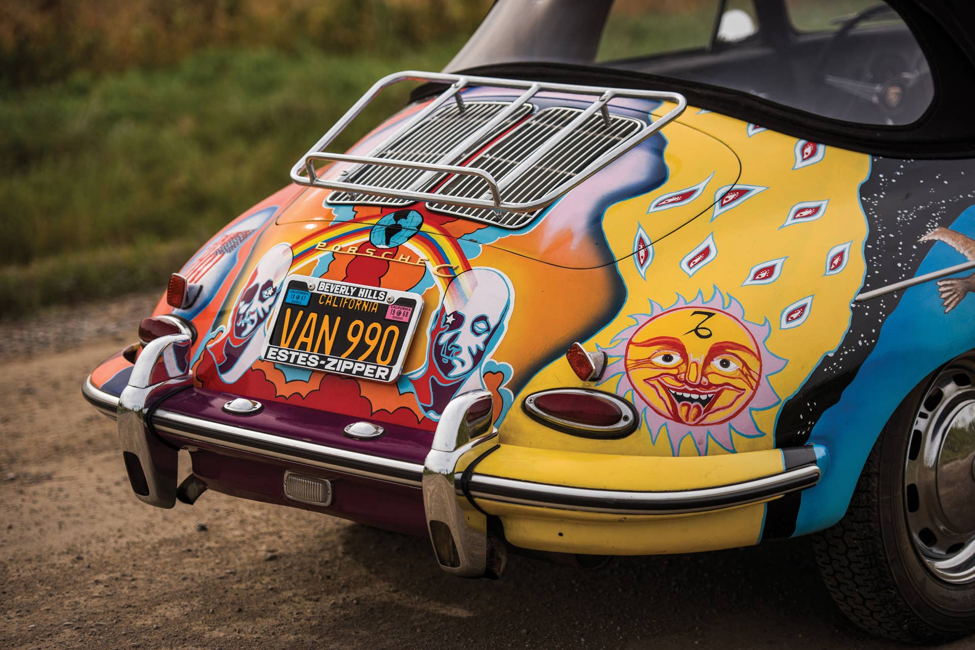janis joplin 1964 porsche 356 rear detail