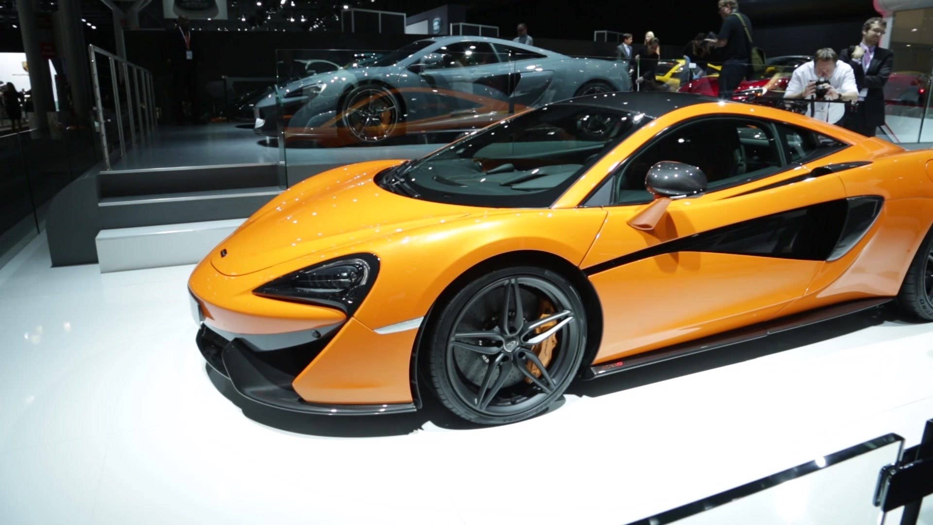 The McLaren 570S unveiled at the 2015 New York International Auto Show.