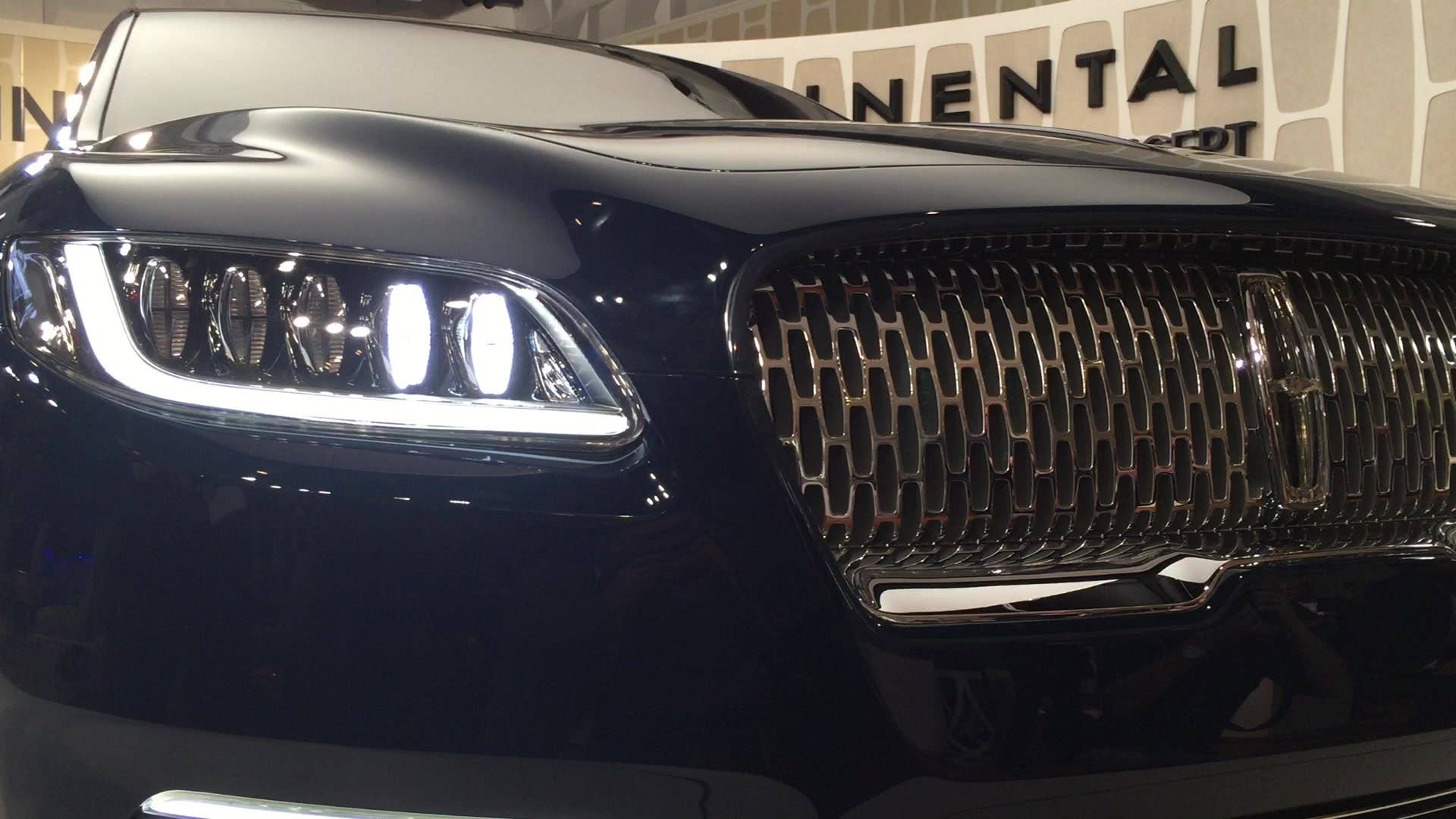 A short video of the Lincoln Continental Concept Headlights Turning On