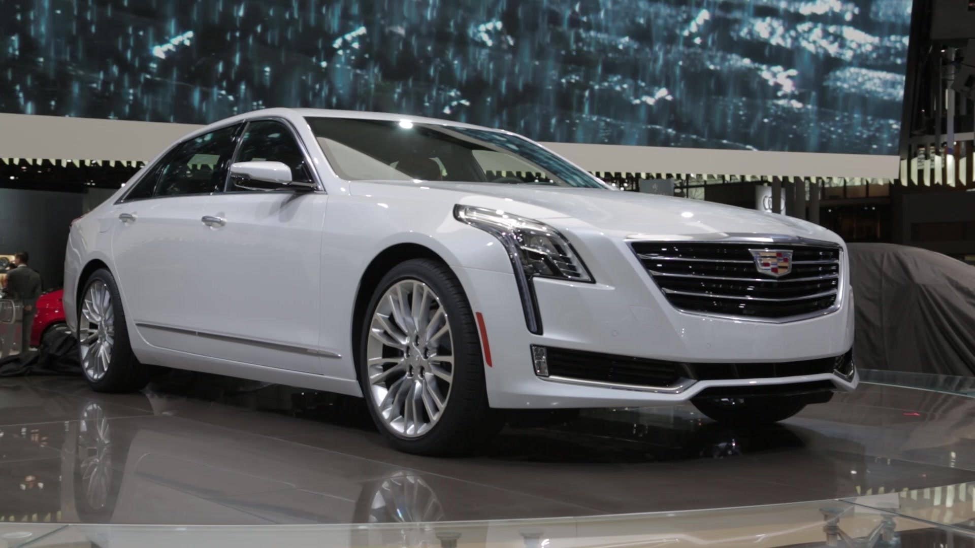 The 2016 Cadillac CT6 unveiled at the 2015 New York International Auto Show.