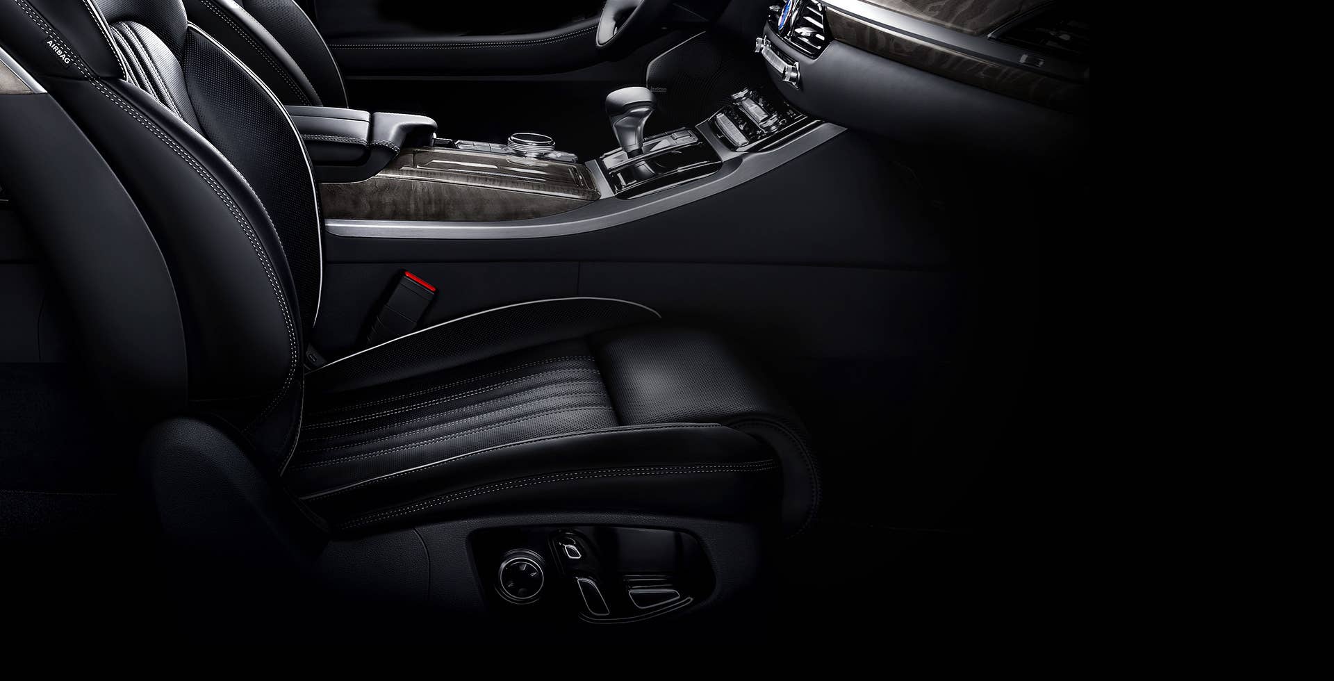 2017 Genesis G90 front seat controls