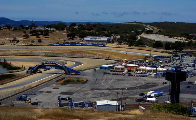 Overlooking Mazda Raceway Laguna Seca