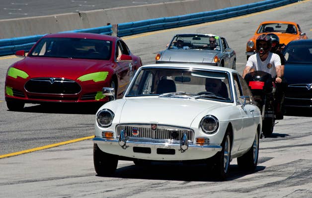 Classic MG conversion set for Refuel 2014 parade lap.