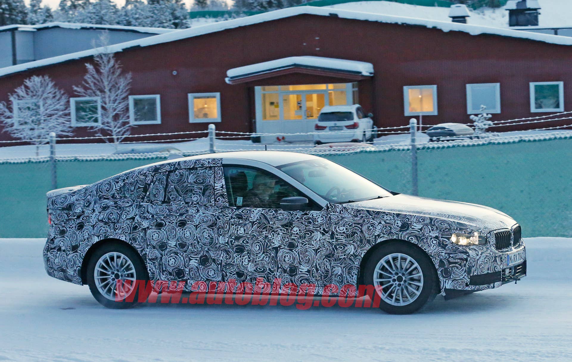winter testing profile bmw 5 series spy shot