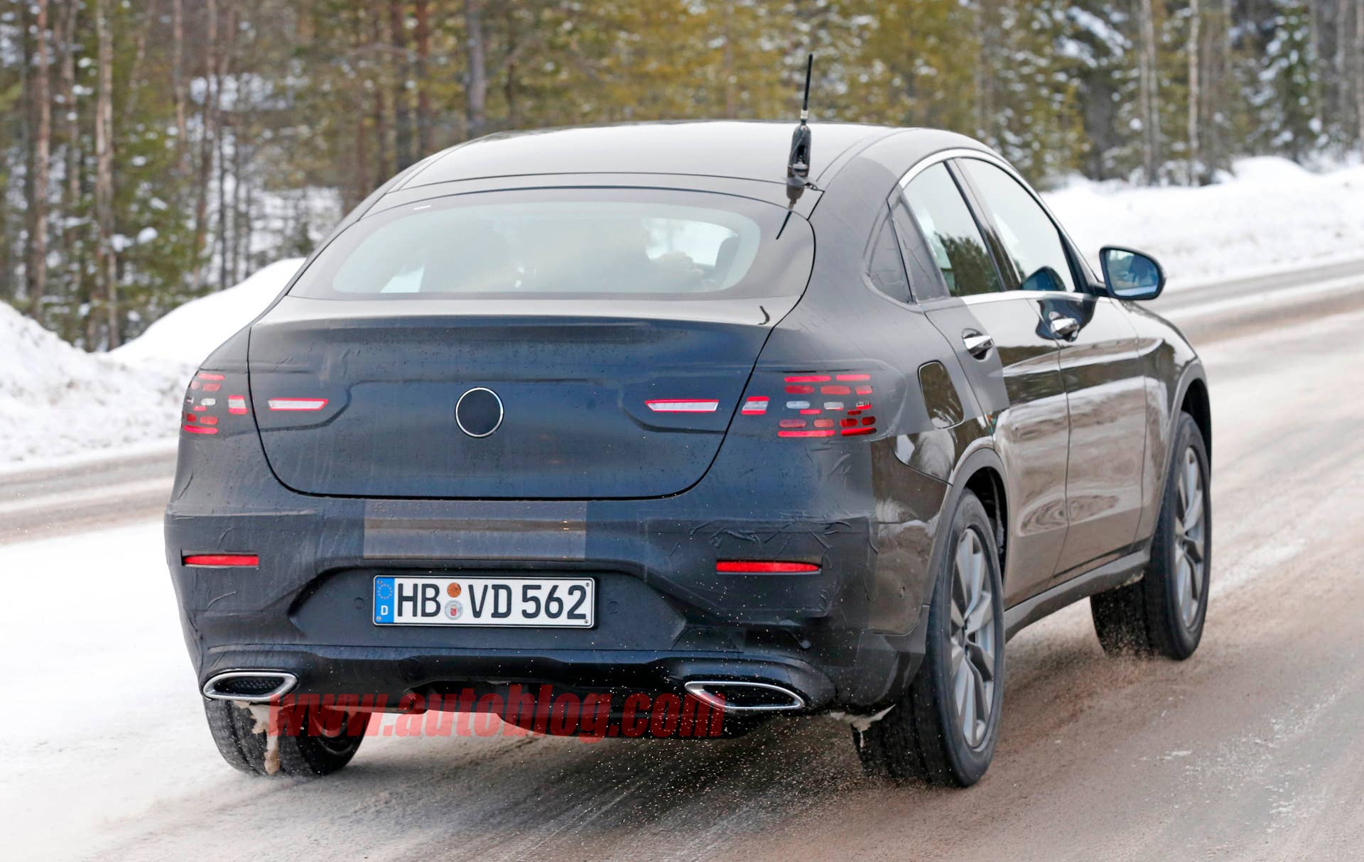 Mercedes-Benz GLC Coupe brown prototype rear