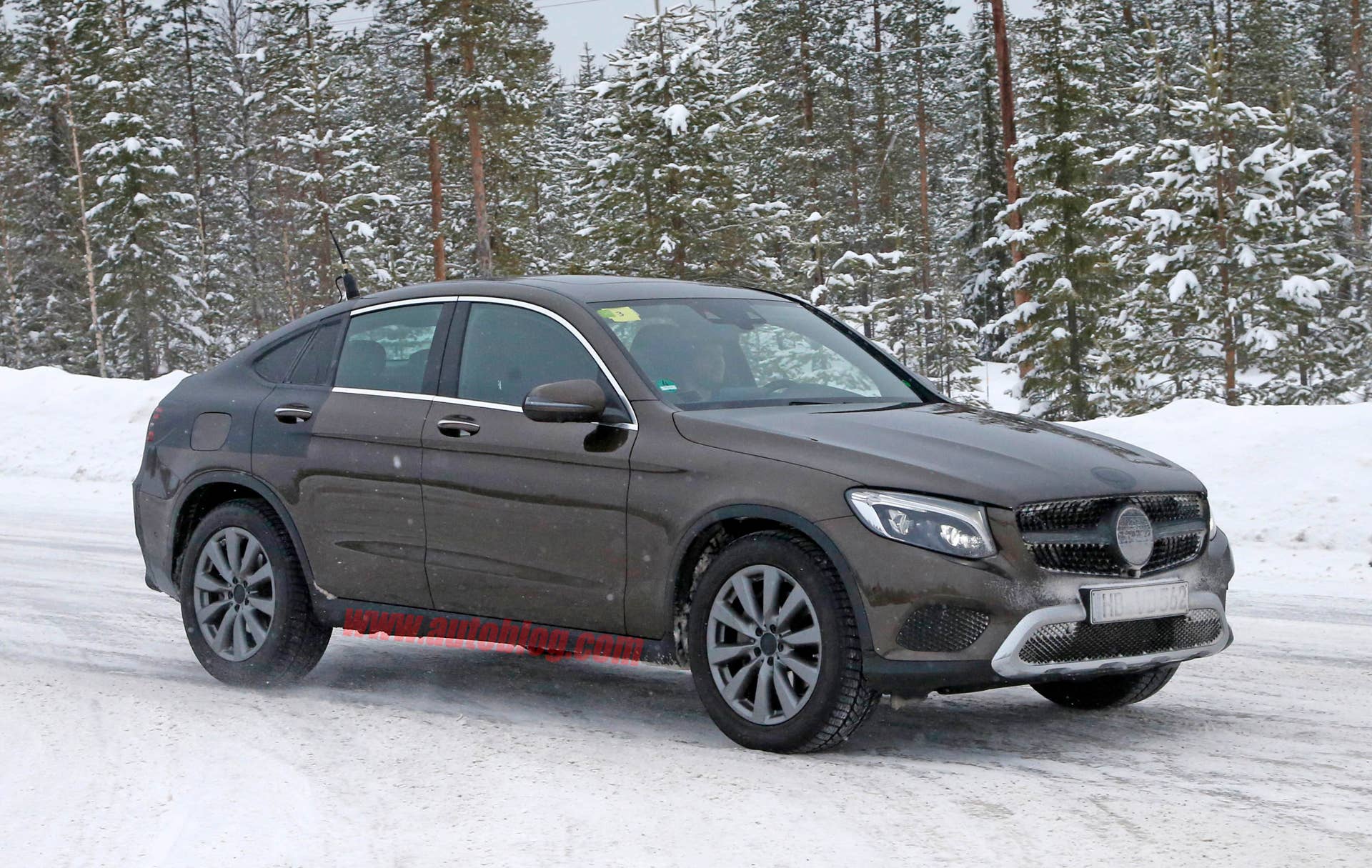 2017 Mercedes GLC Coupe brown prototype