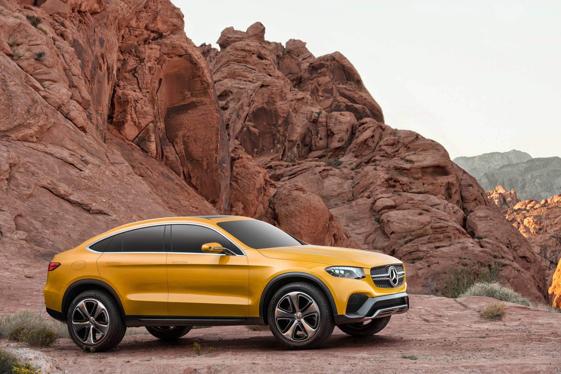 coupe glc concept mercedes profile desert
