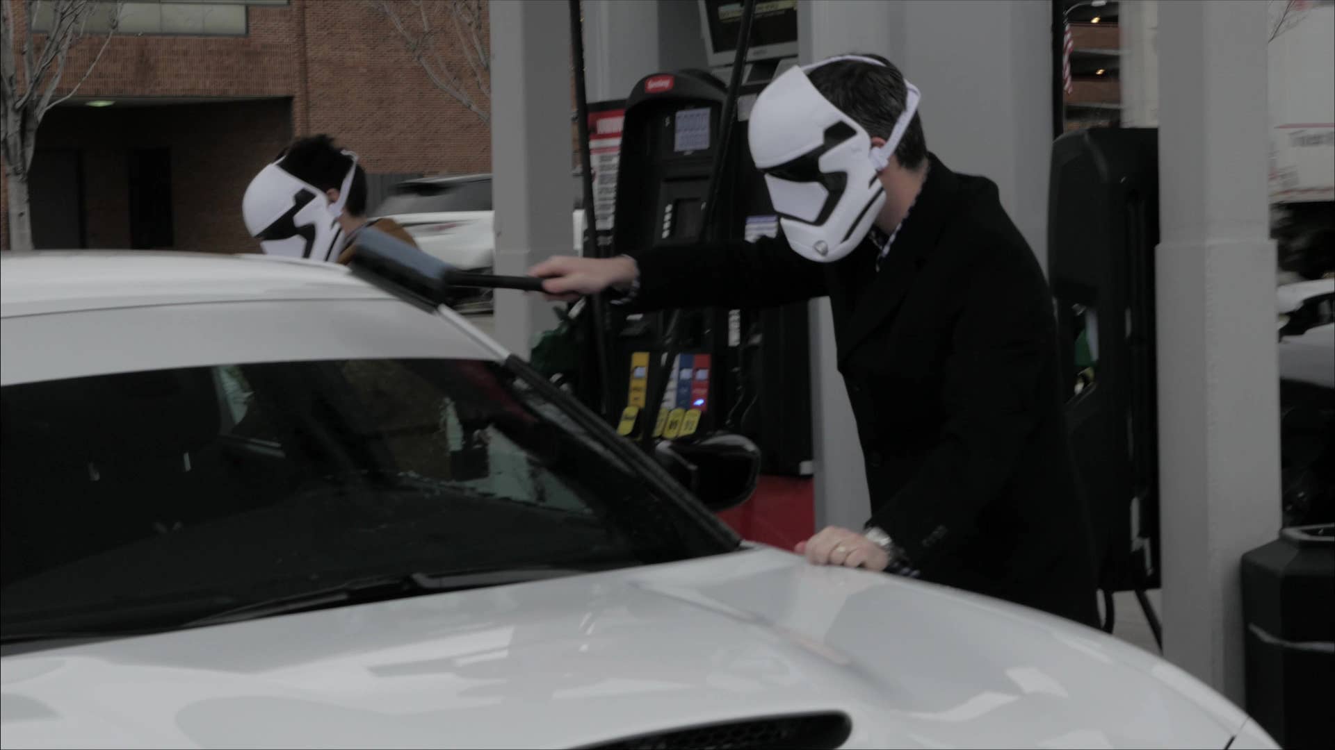Stormtrooper Dodge Charger Episode V: The Empire Stops for Gas