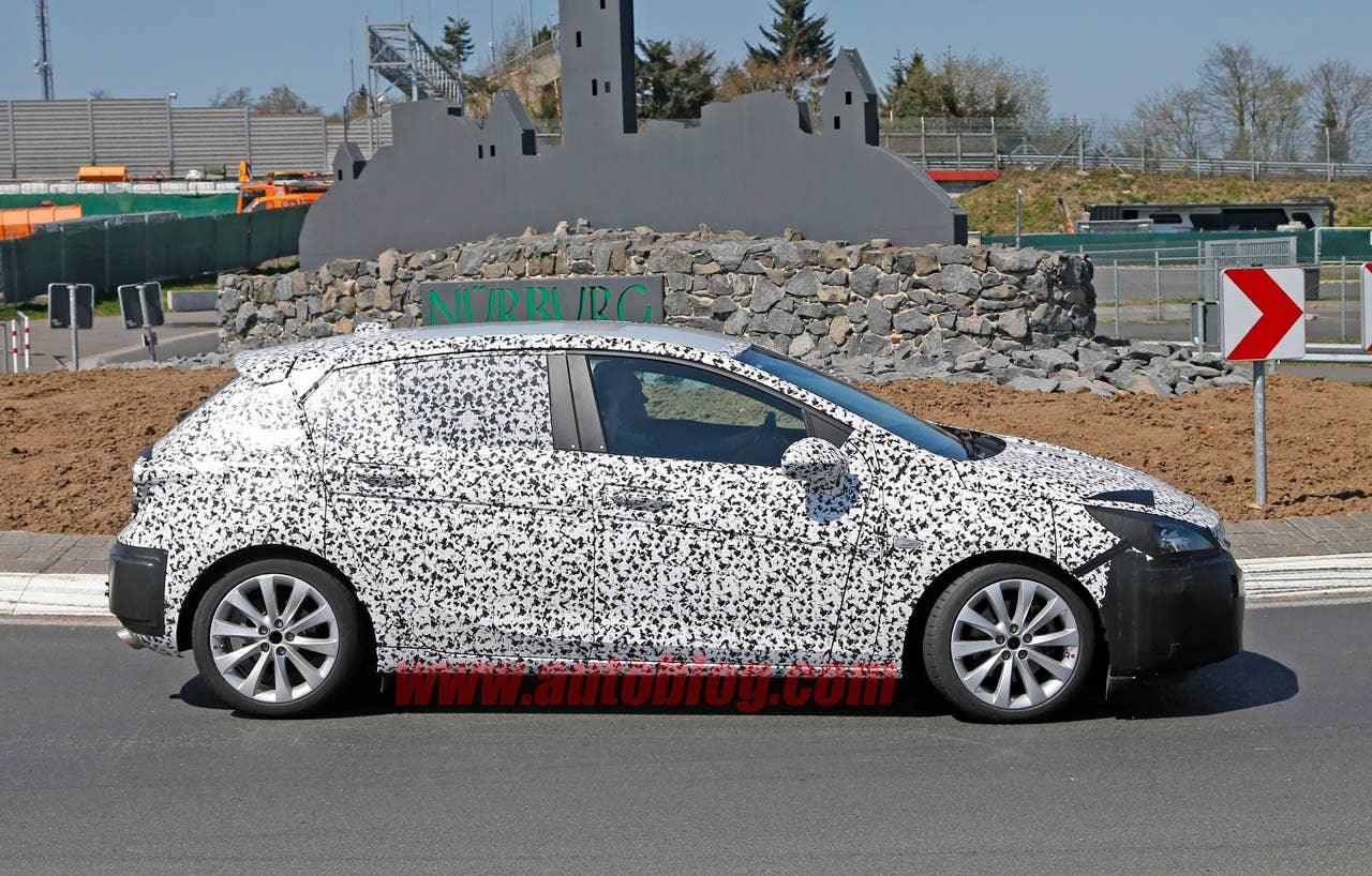 Opel Astra GSi at the Nurburgring