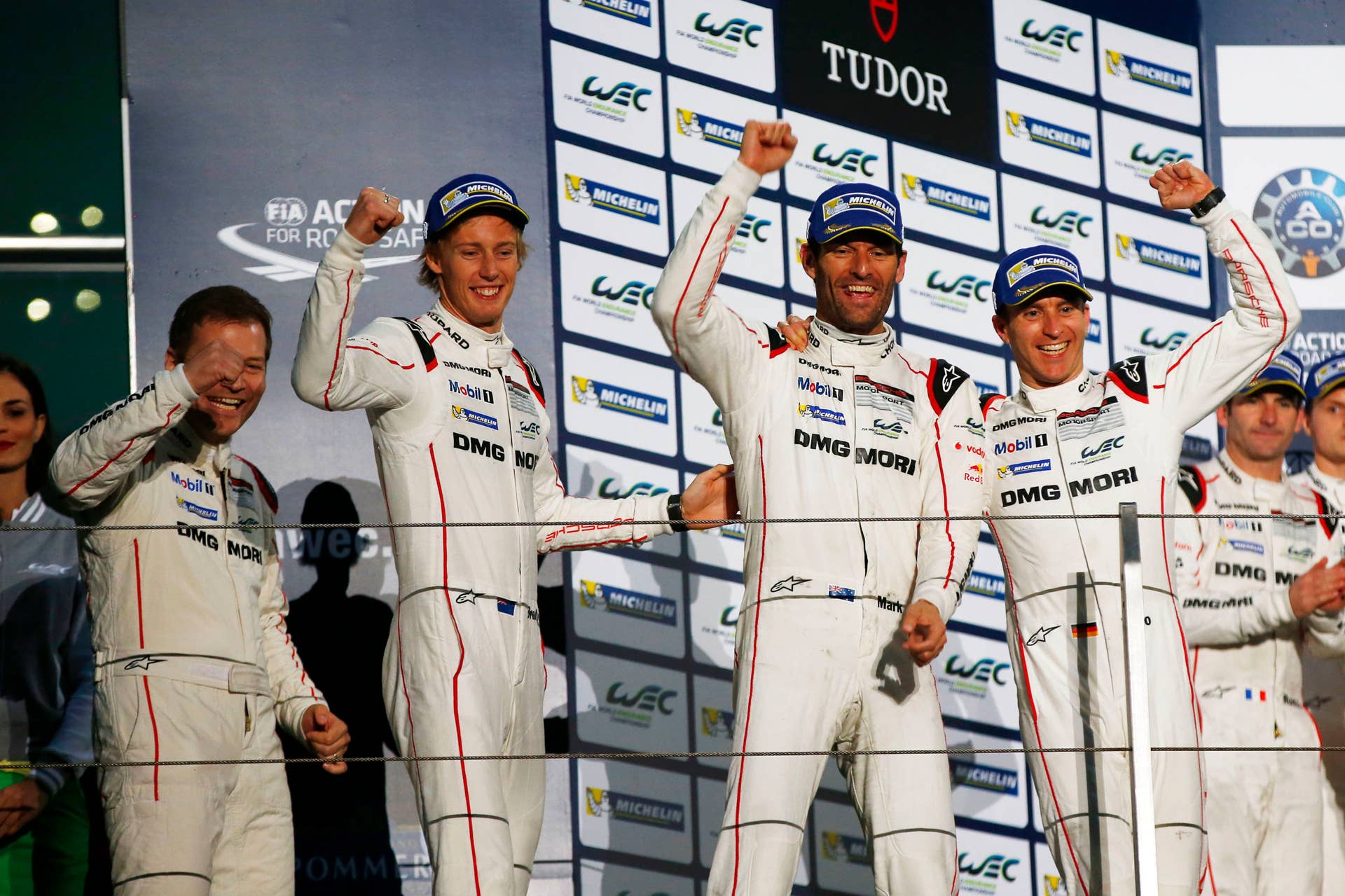 Porsche WEC podium