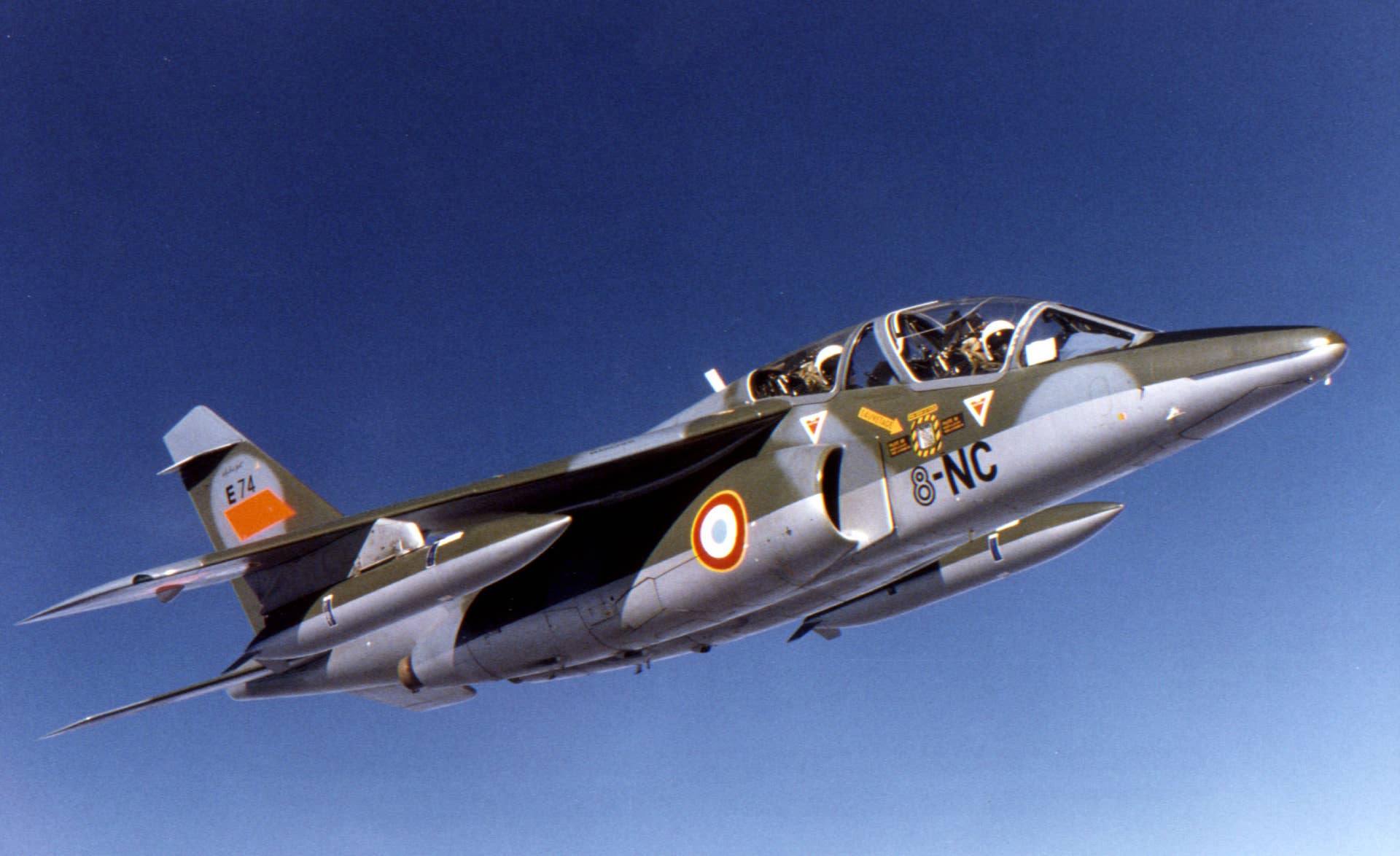 French jet aircraft ALPHA JET ATS training and tactical support missions aircraft by Dassault aviation seen in undated file photograph