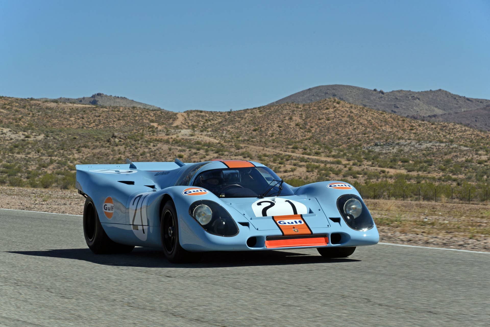 1971 Porsche 917K track front 3/4