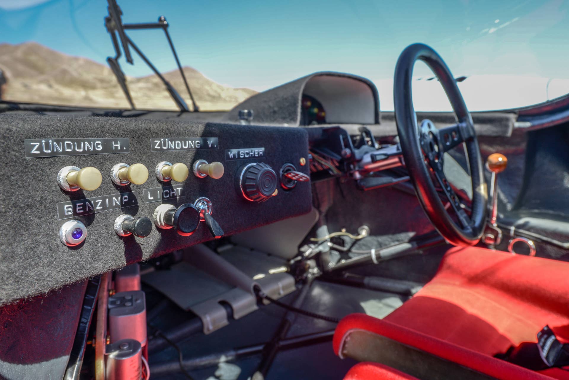 1971 Porsche 917K interior switch dashboard