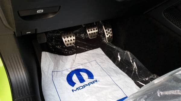 dodge challenger srt hellcat 666 pedals and plastic