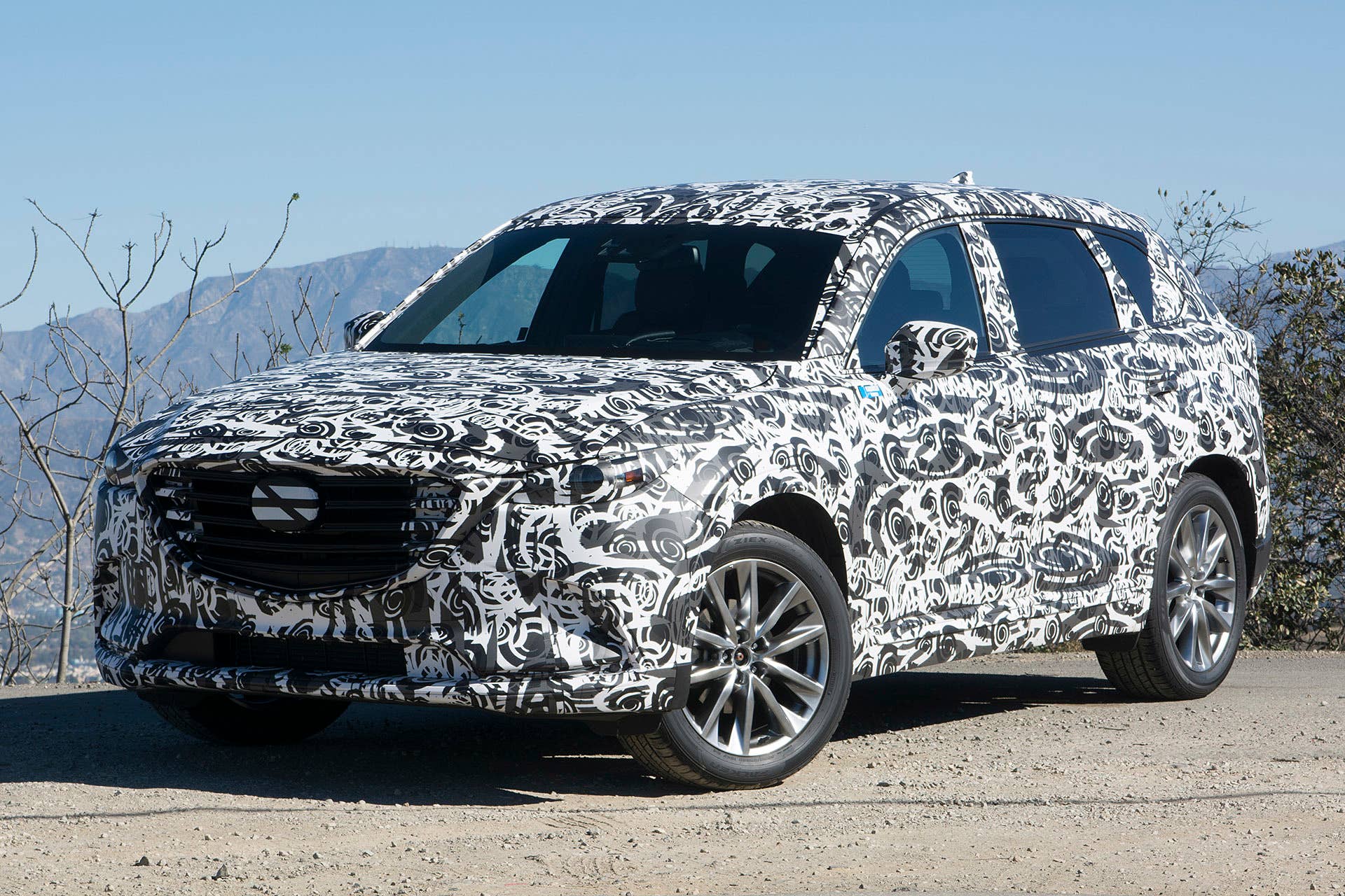 2017 Mazda CX-9 Prototype front 3/4 view