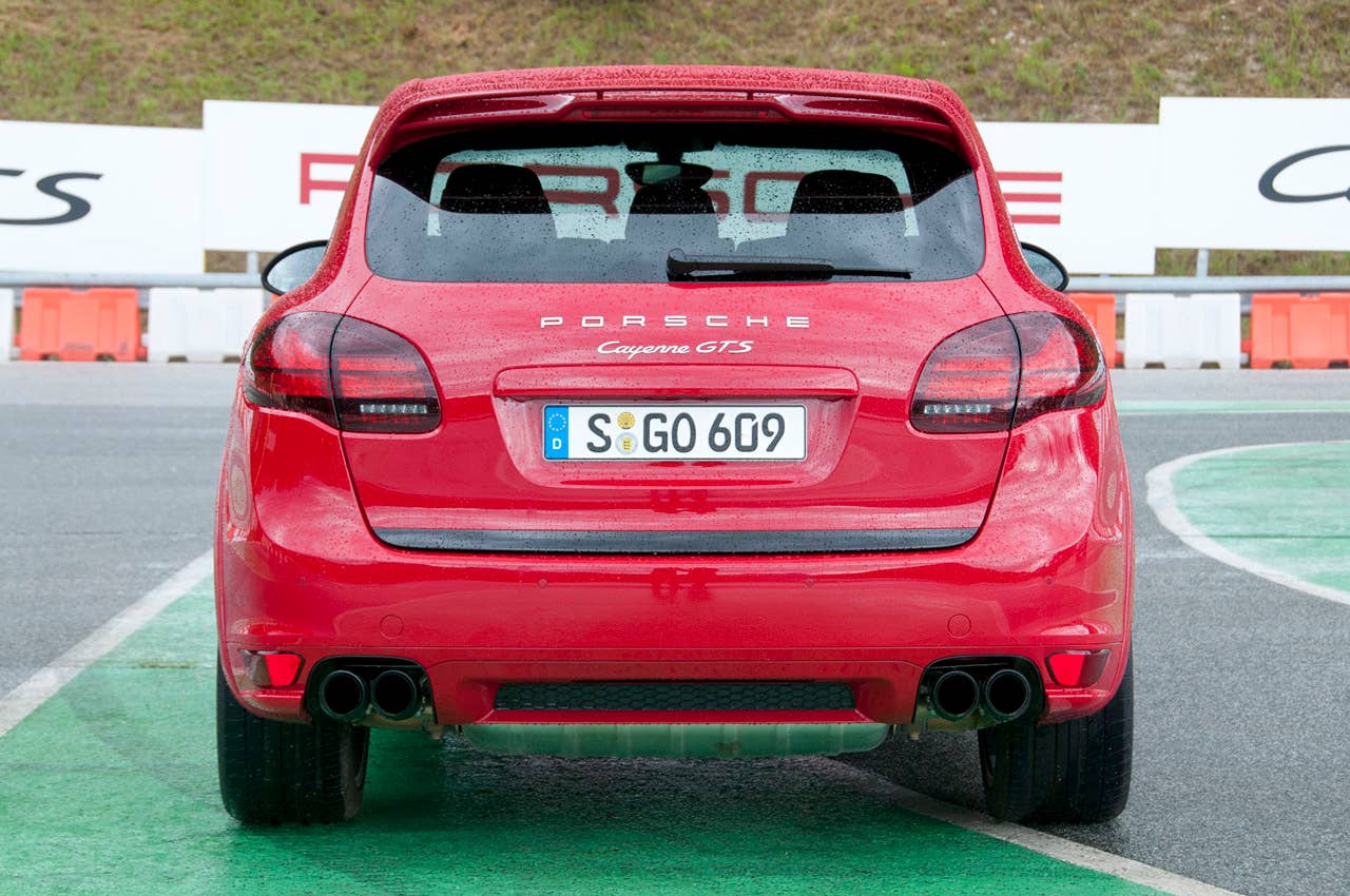 2013 Porsche Cayenne GTS rear view