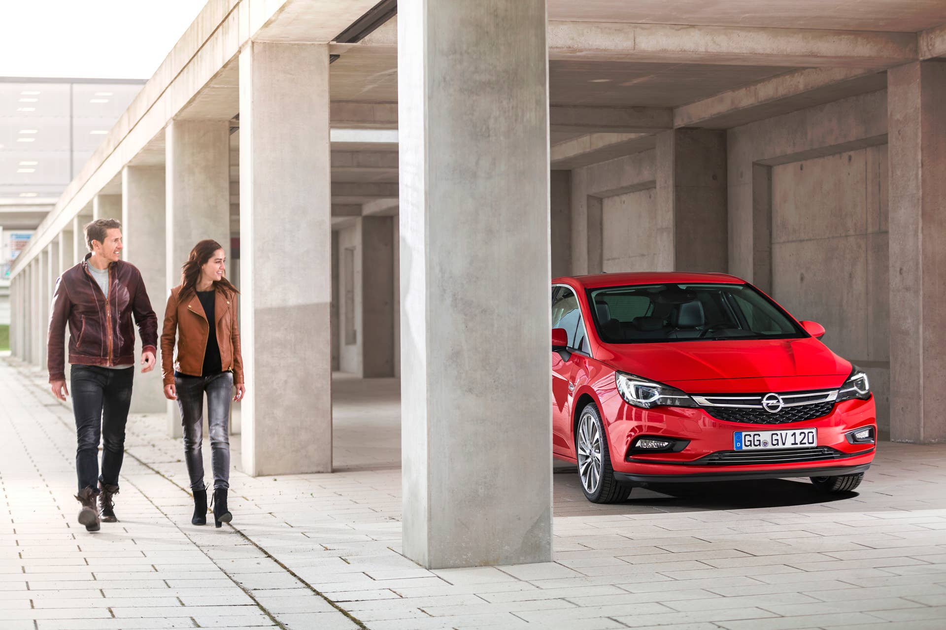 Opel Astra parked