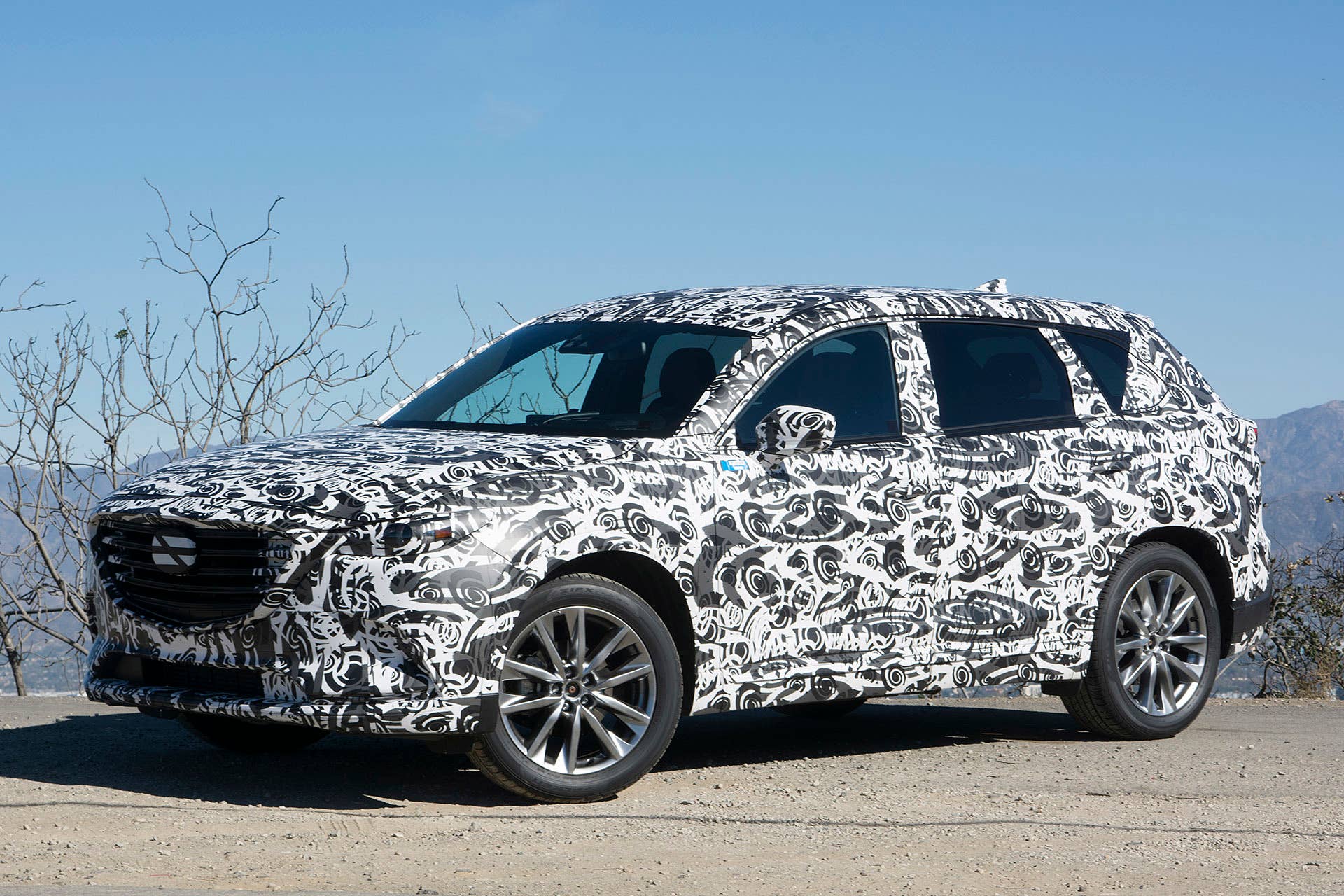 2017 Mazda CX-9 Prototype front 3/4 view