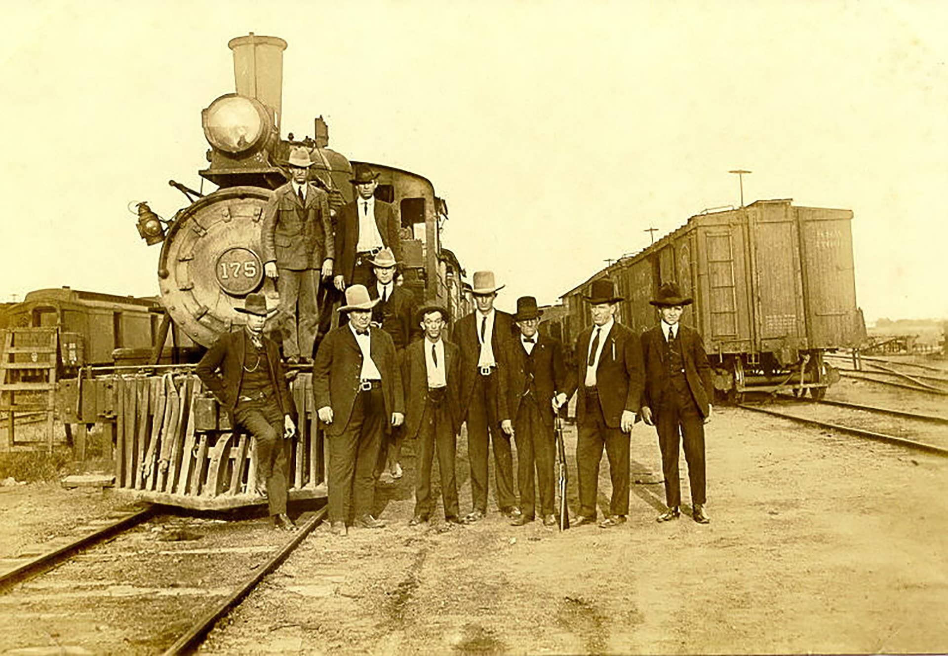 Ram 1500 Texas Ranger Concept guys in front of a train