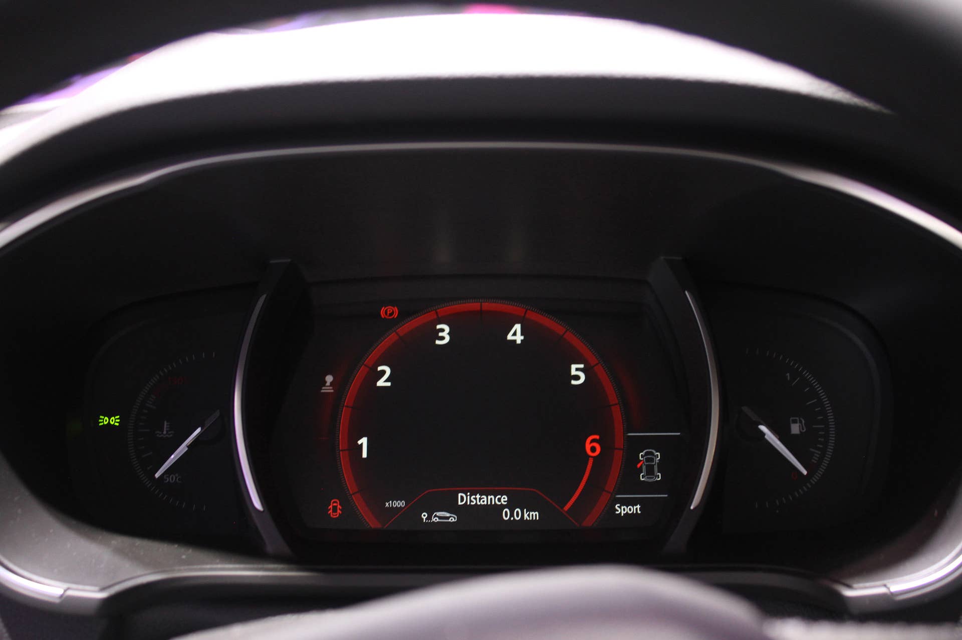 The 2016 Renault Megane, introduced at the 2015 Frankfurt Motor Show, instrument cluster.