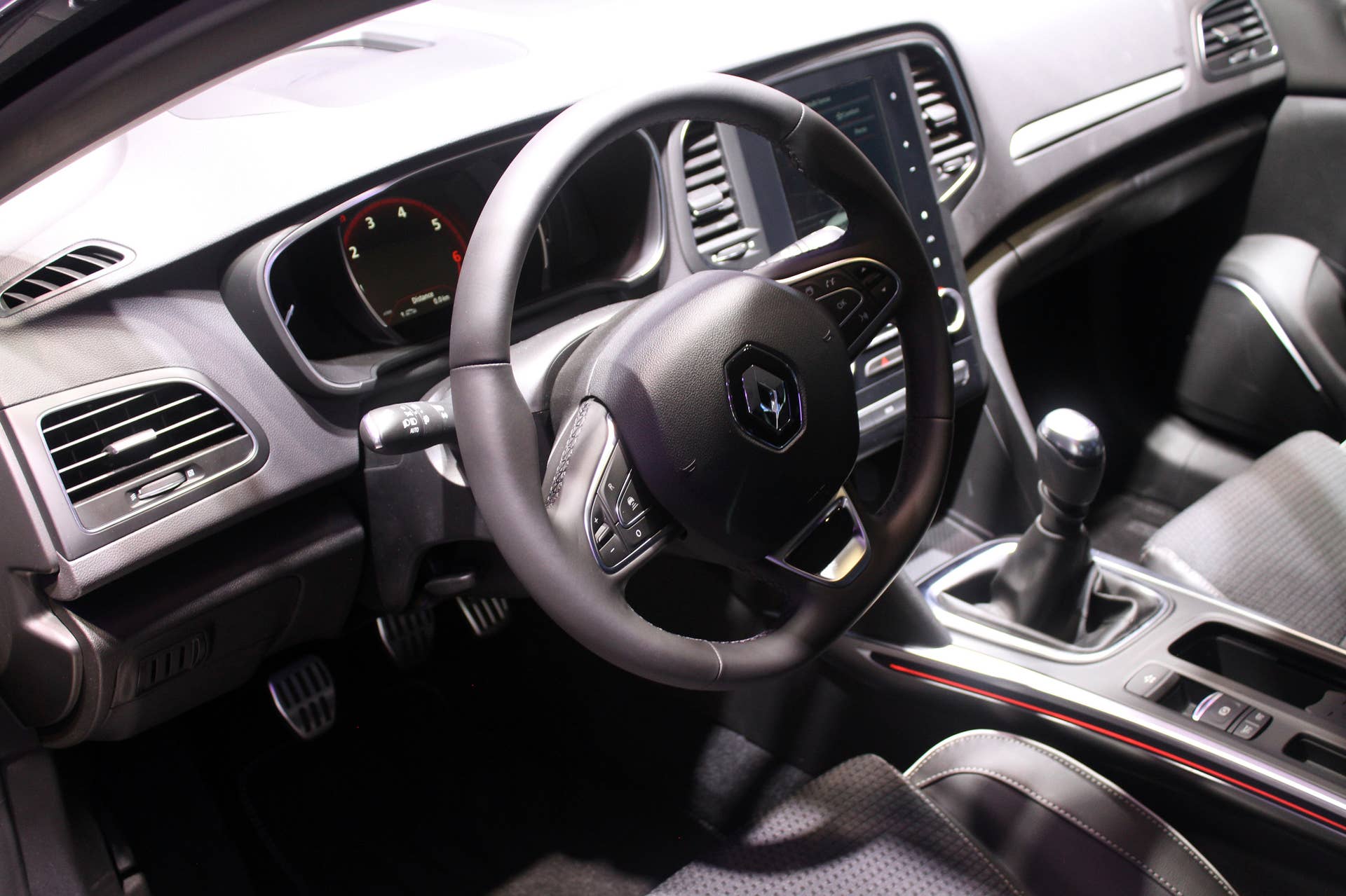 The 2016 Renault Megane, introduced at the 2015 Frankfurt Motor Show, interior.