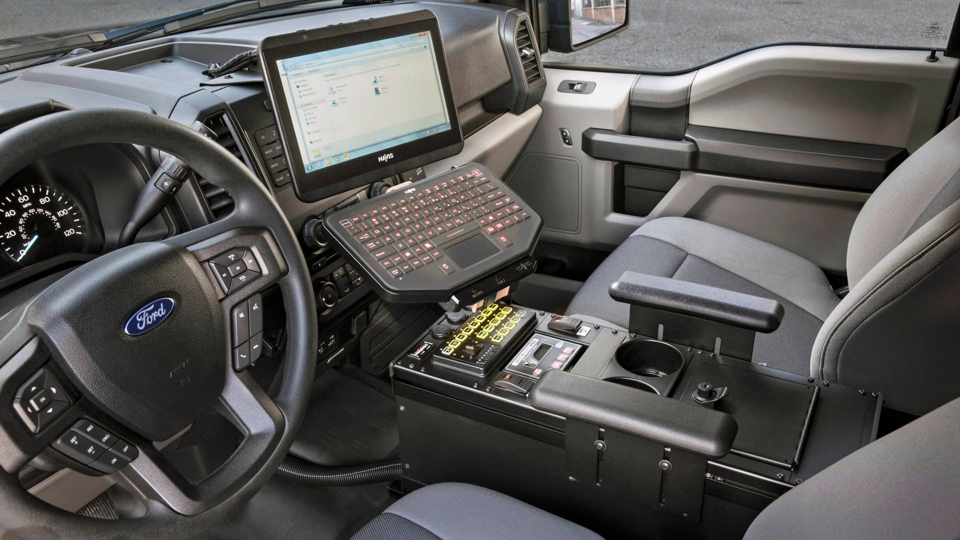 2016 ford f-150 special service vehicle interior driver's side