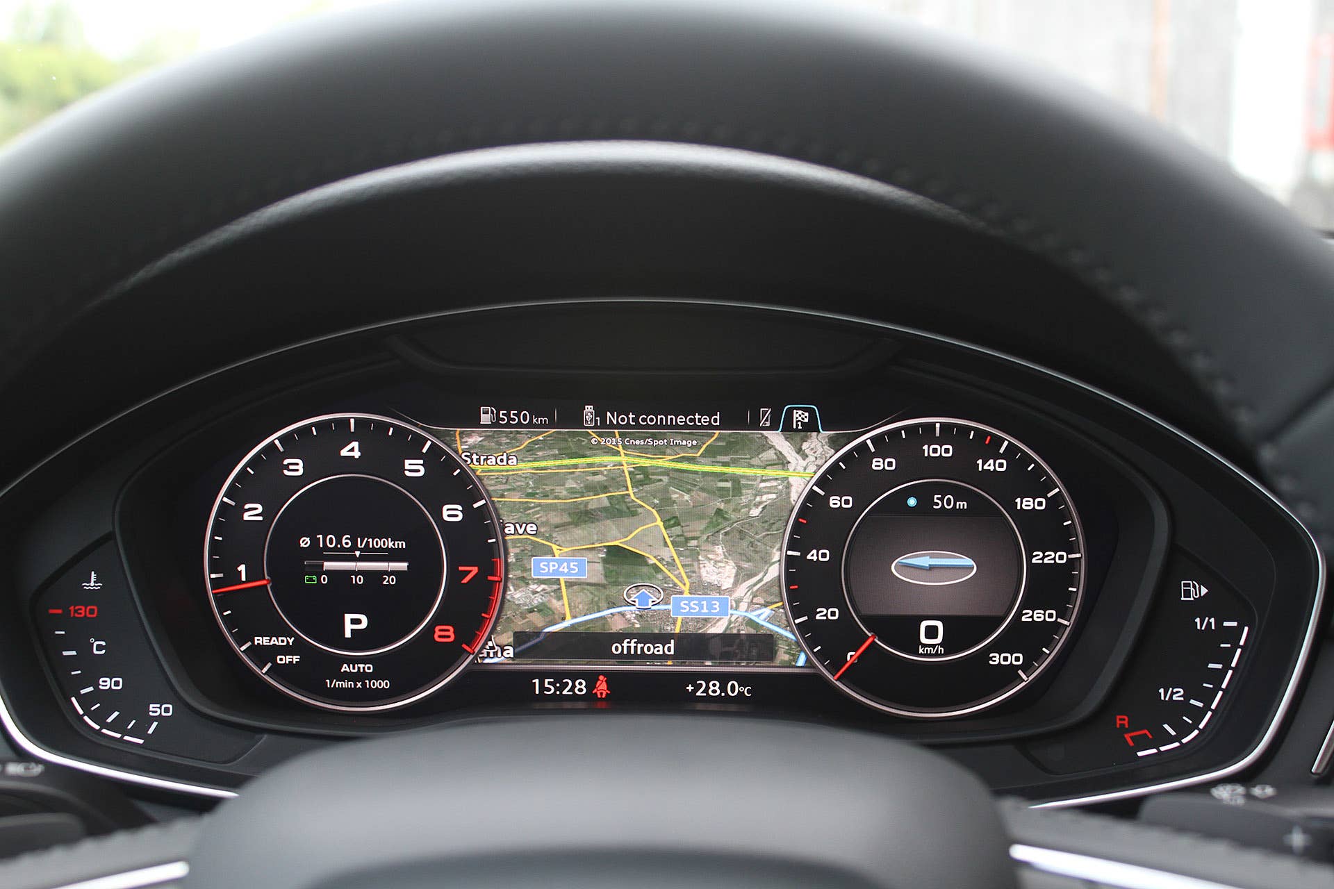 2017 Audi A4 gauges
