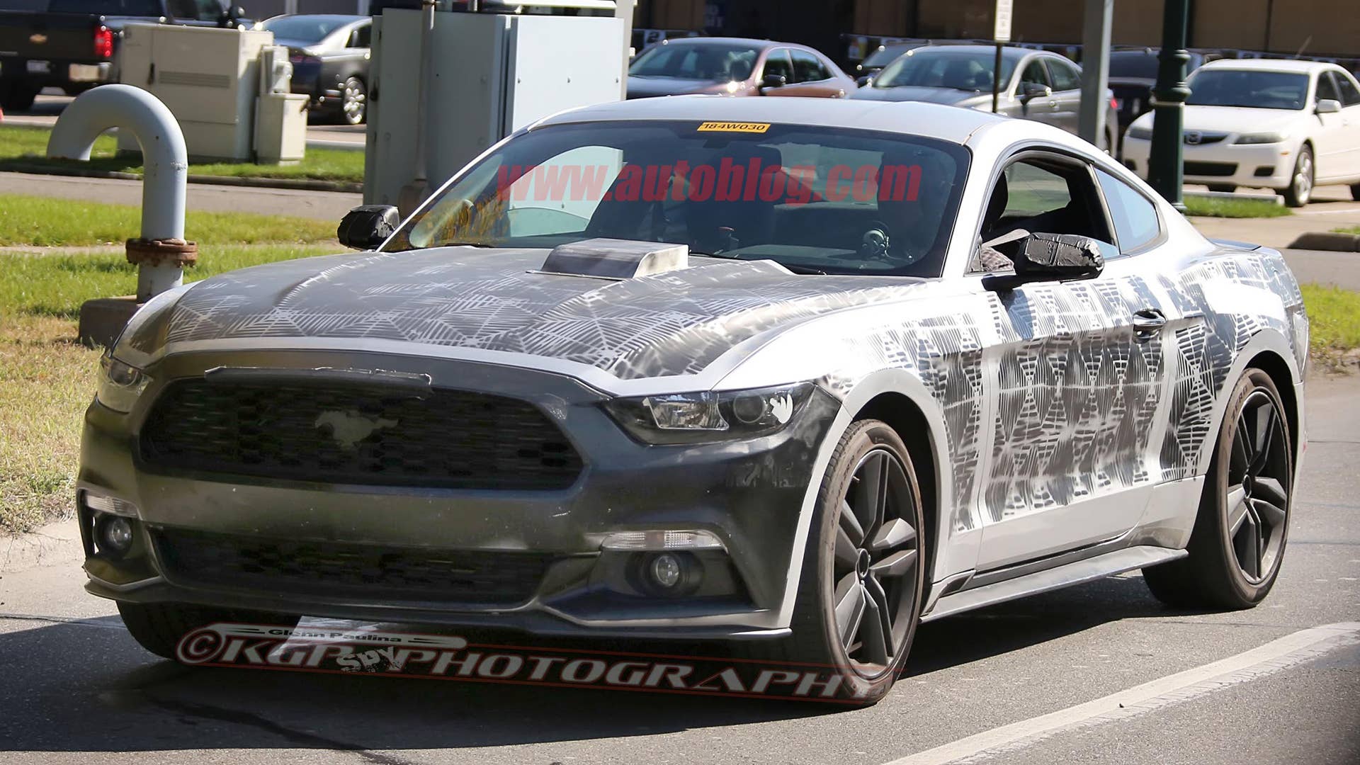 2018 Ford Mustang prototype front 3/4