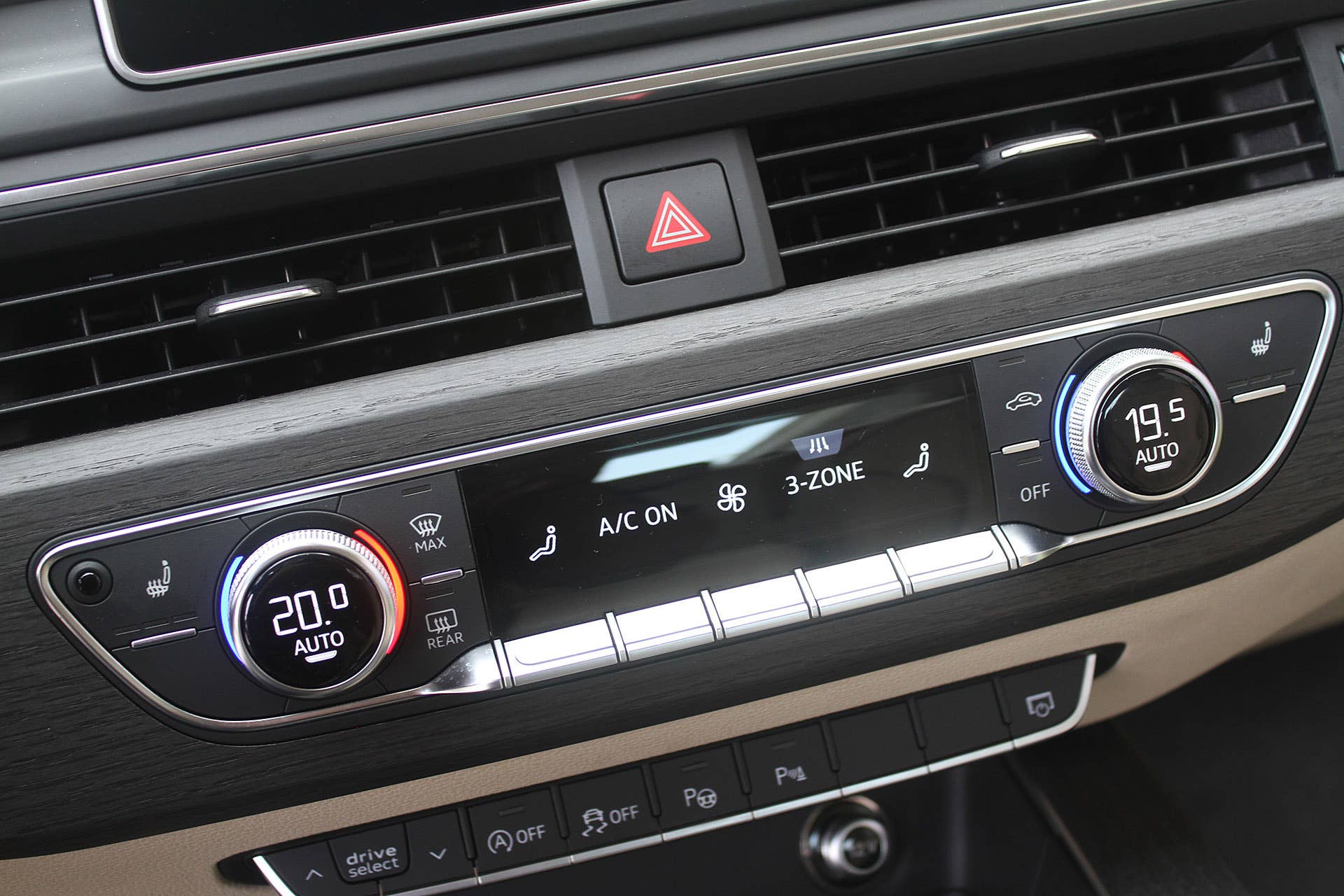 2017 Audi A4 climate controls