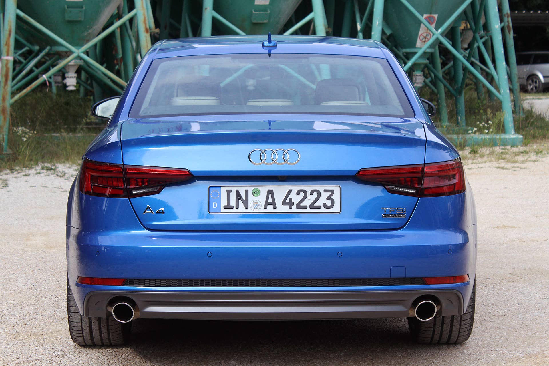 2017 Audi A4 rear view
