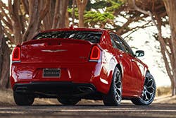 2015 Chrysler 300S rear three-quarter view
