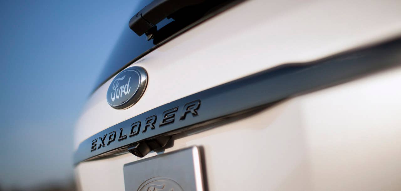2013 Ford Explorer Sport: The first-ever high-performance Explorer model features a 365-horsepower, 3.5-liter EcoBoost V6, structural chassis enhancements for improved dynamics, and sporty design cues. (03/28/12)
