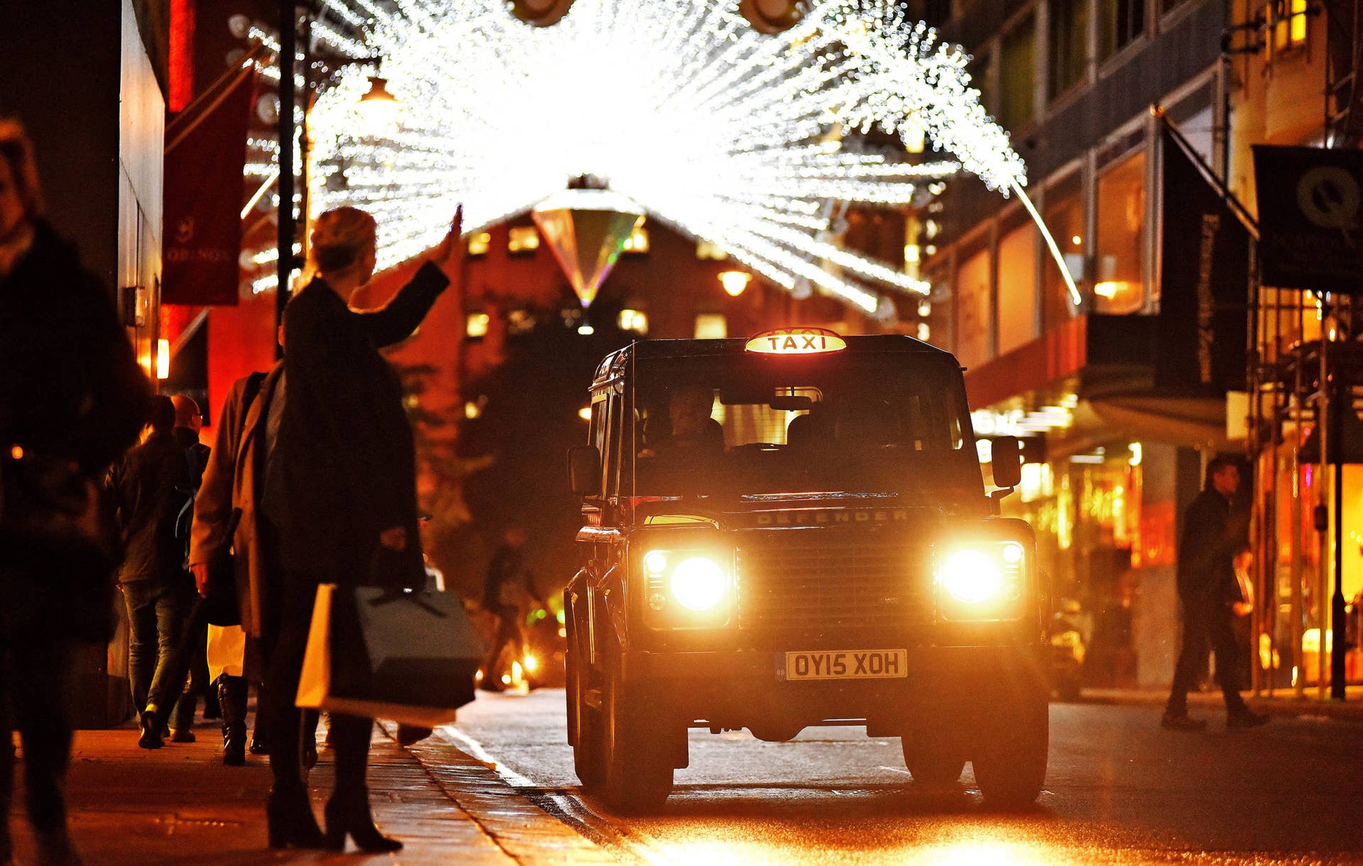 Land Rover Defender taxi London