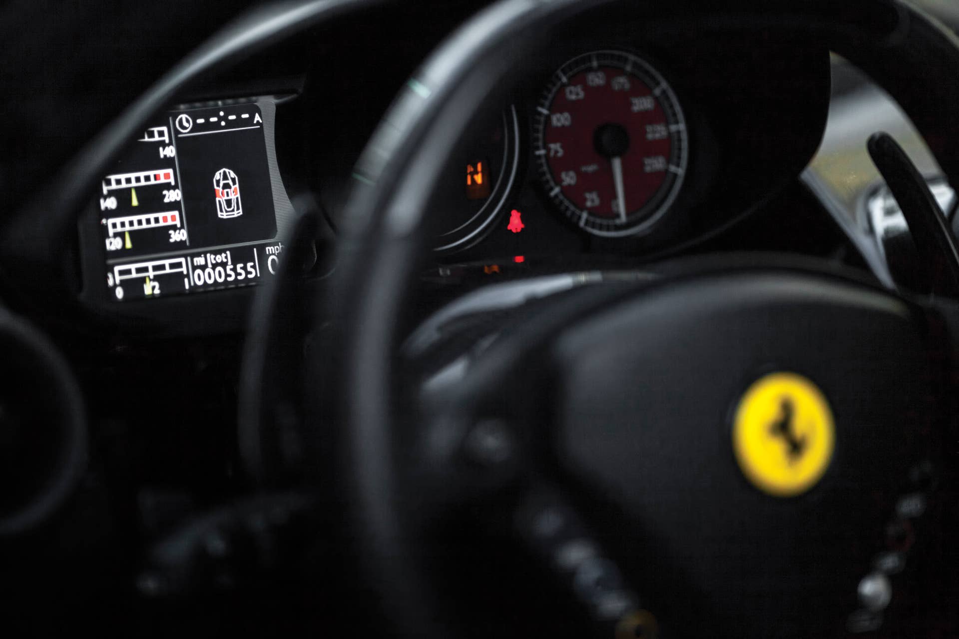 Floyd Mayweather 2003 Ferrari Enzo interior steering wheel