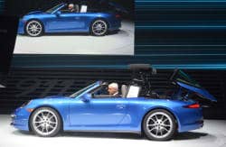 2014 Porsche 911 Targa with roof opening