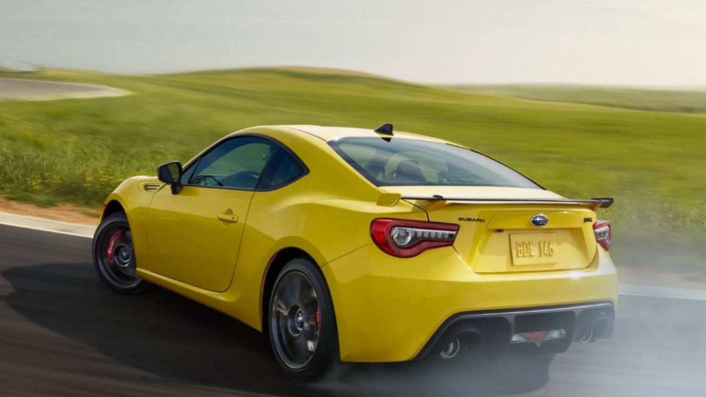 2017 Subaru BRZ Series.Yellow rear view