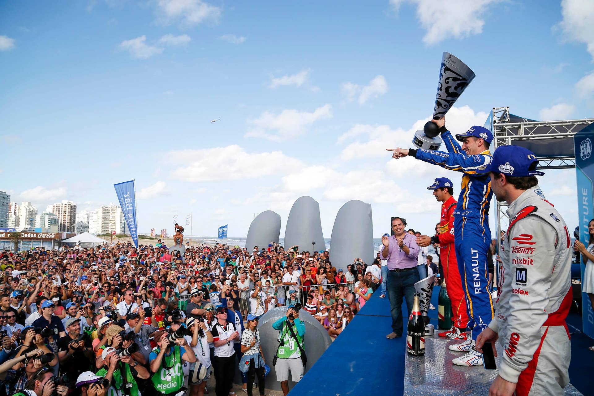 2015 Formula E Punta del Este ePrix Podium